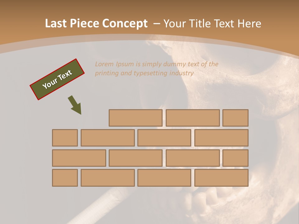 Addiction Photo Skeleton PowerPoint Template