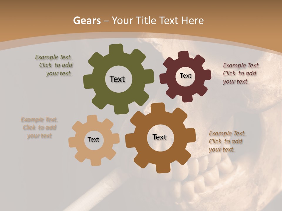 Addiction Photo Skeleton PowerPoint Template