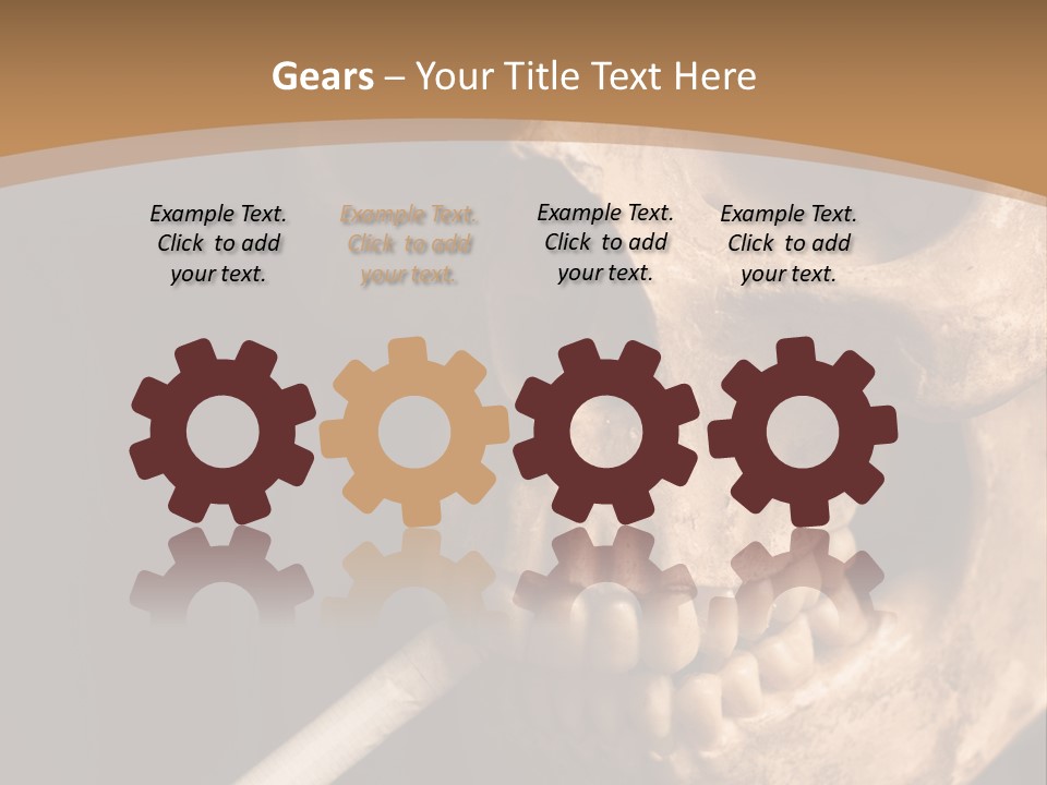 Addiction Photo Skeleton PowerPoint Template