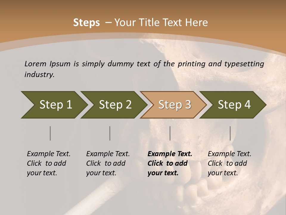Addiction Photo Skeleton PowerPoint Template