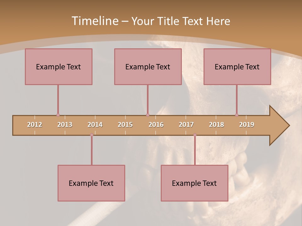 Addiction Photo Skeleton PowerPoint Template
