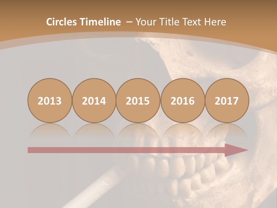 Addiction Photo Skeleton PowerPoint Template