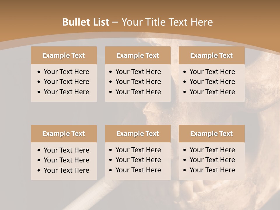Addiction Photo Skeleton PowerPoint Template