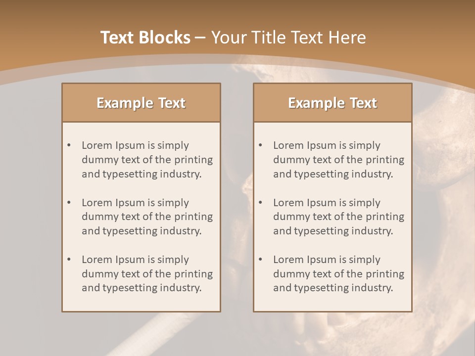 Addiction Photo Skeleton PowerPoint Template
