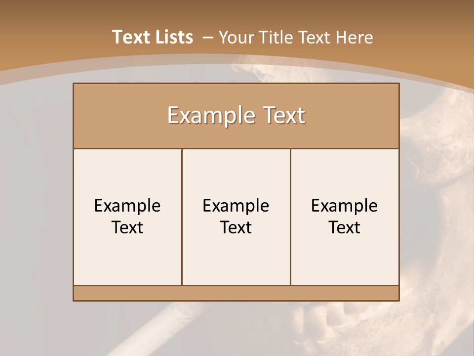 Addiction Photo Skeleton PowerPoint Template
