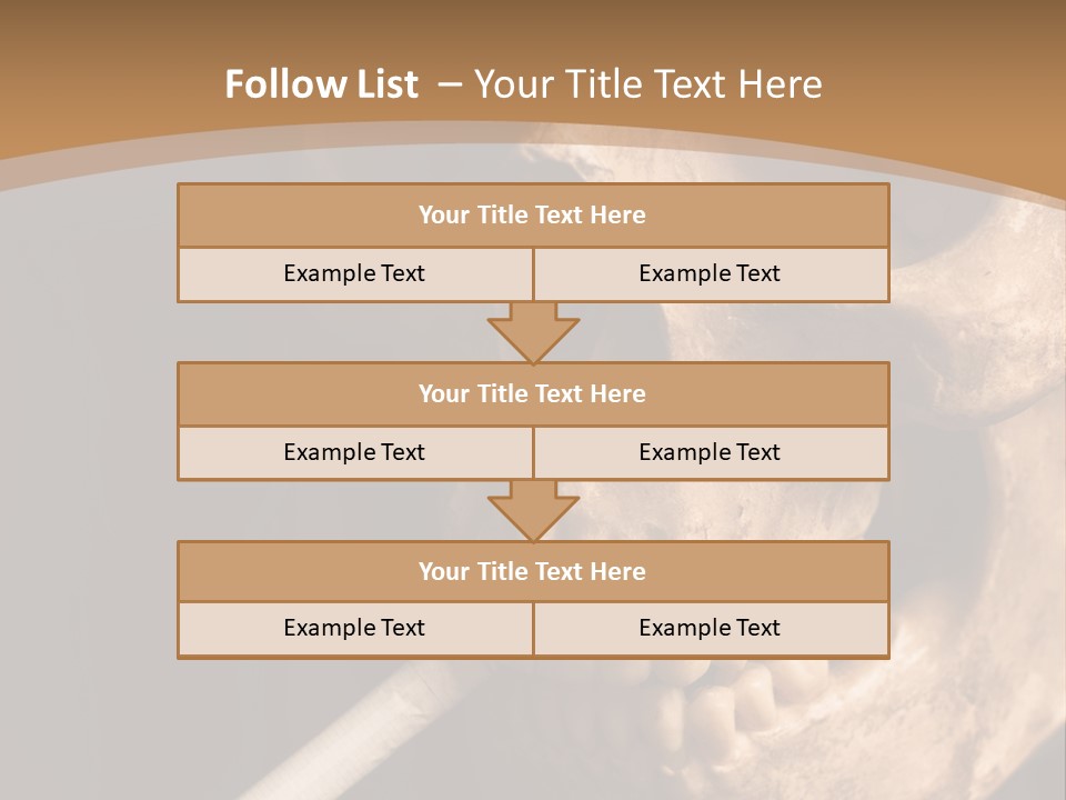 Addiction Photo Skeleton PowerPoint Template