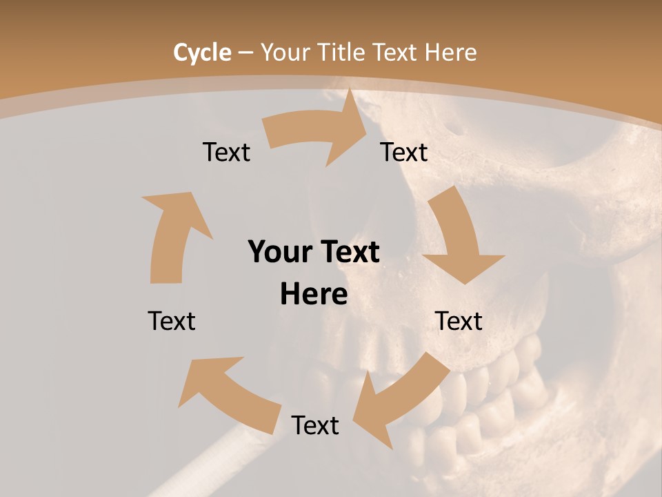 Addiction Photo Skeleton PowerPoint Template