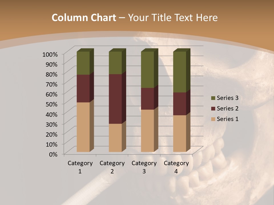 Addiction Photo Skeleton PowerPoint Template