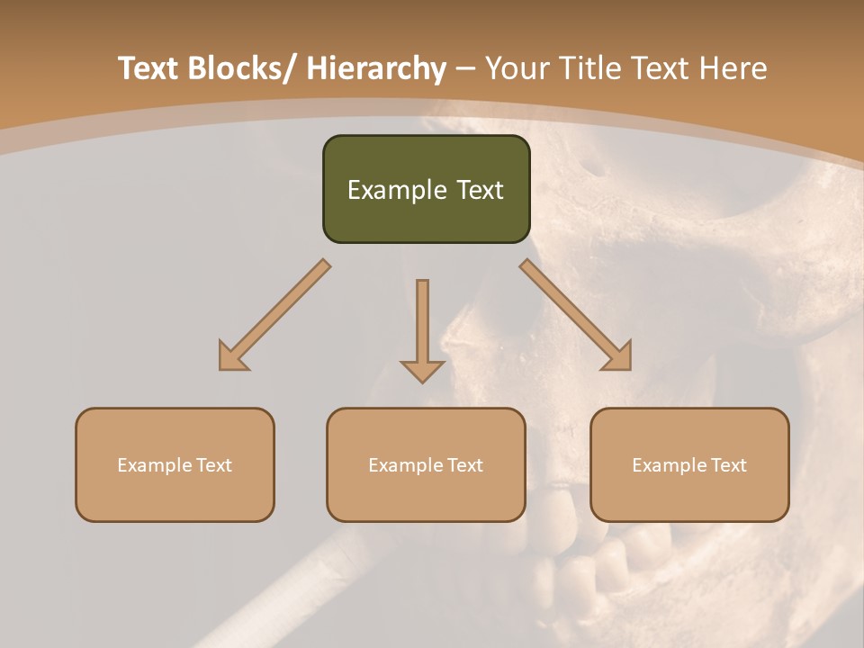 Addiction Photo Skeleton PowerPoint Template