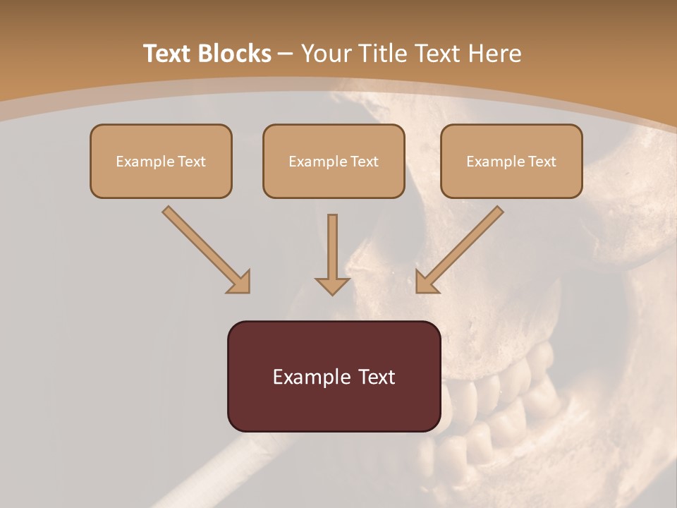 Addiction Photo Skeleton PowerPoint Template