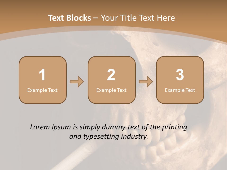 Addiction Photo Skeleton PowerPoint Template