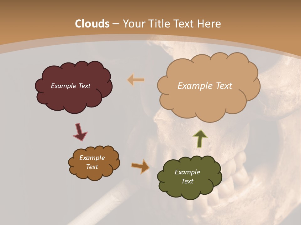 Addiction Photo Skeleton PowerPoint Template