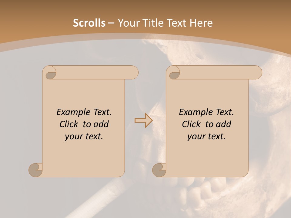 Addiction Photo Skeleton PowerPoint Template