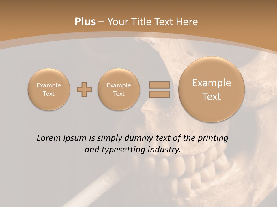 Addiction Photo Skeleton PowerPoint Template