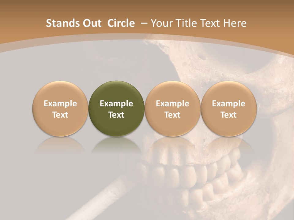 Addiction Photo Skeleton PowerPoint Template