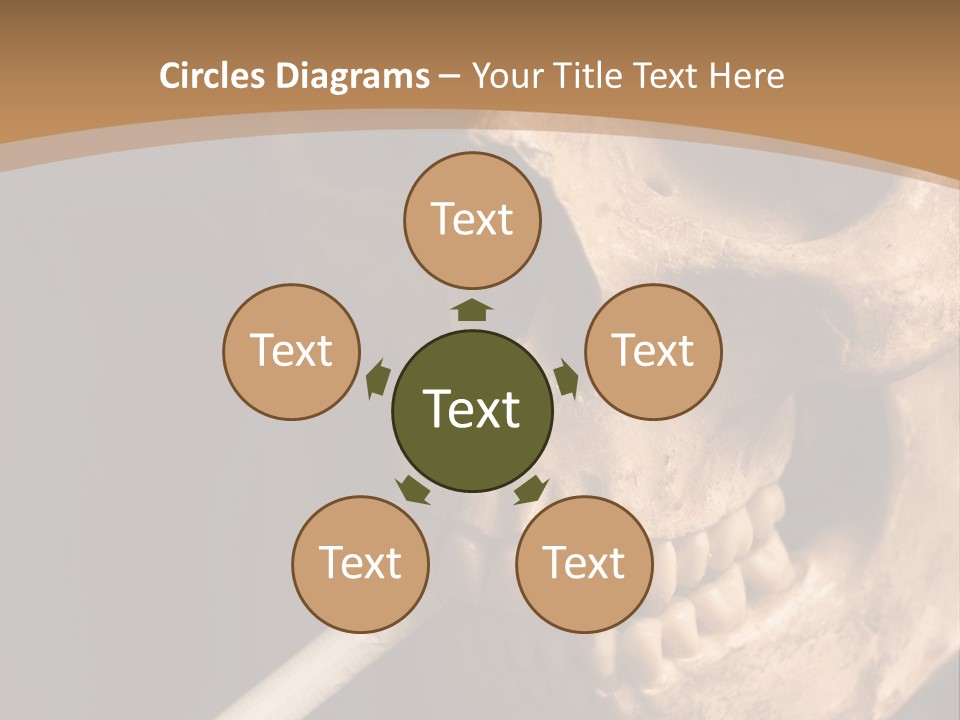 Addiction Photo Skeleton PowerPoint Template