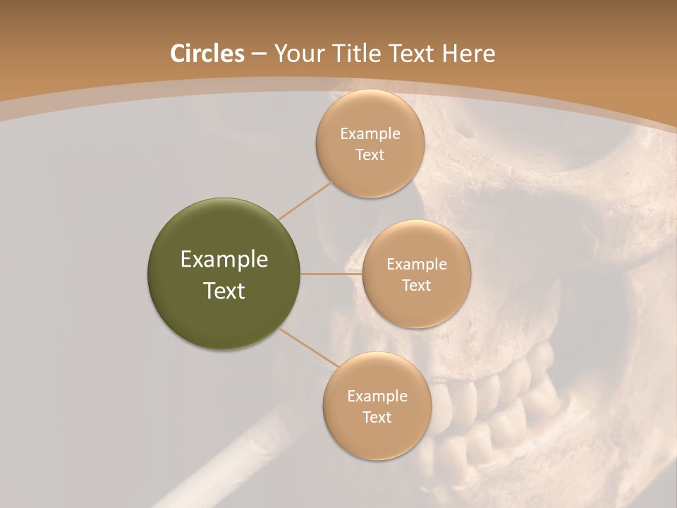 Addiction Photo Skeleton PowerPoint Template