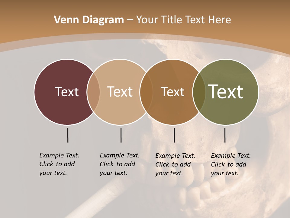 Addiction Photo Skeleton PowerPoint Template