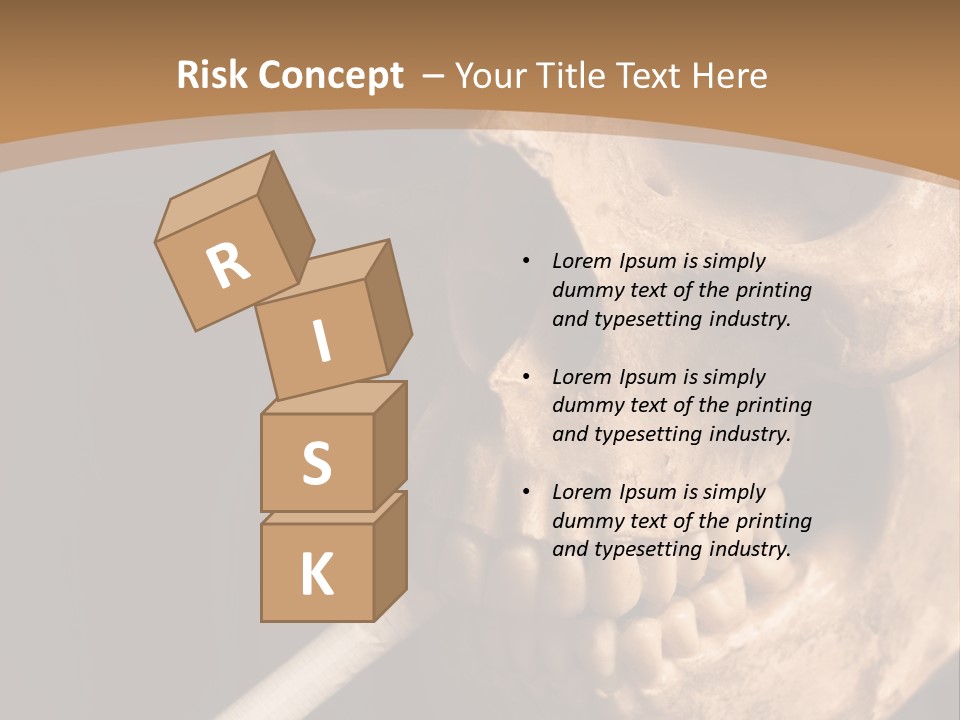 Addiction Photo Skeleton PowerPoint Template