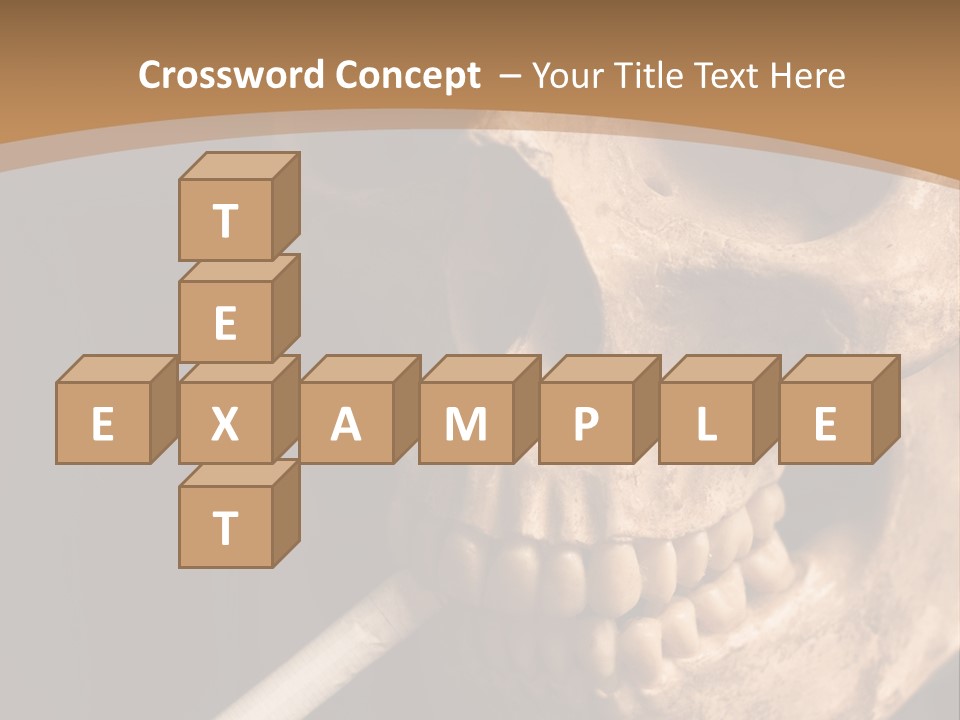 Addiction Photo Skeleton PowerPoint Template