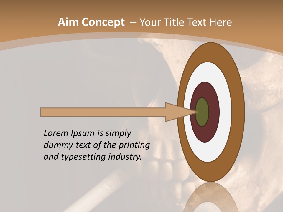 Addiction Photo Skeleton PowerPoint Template