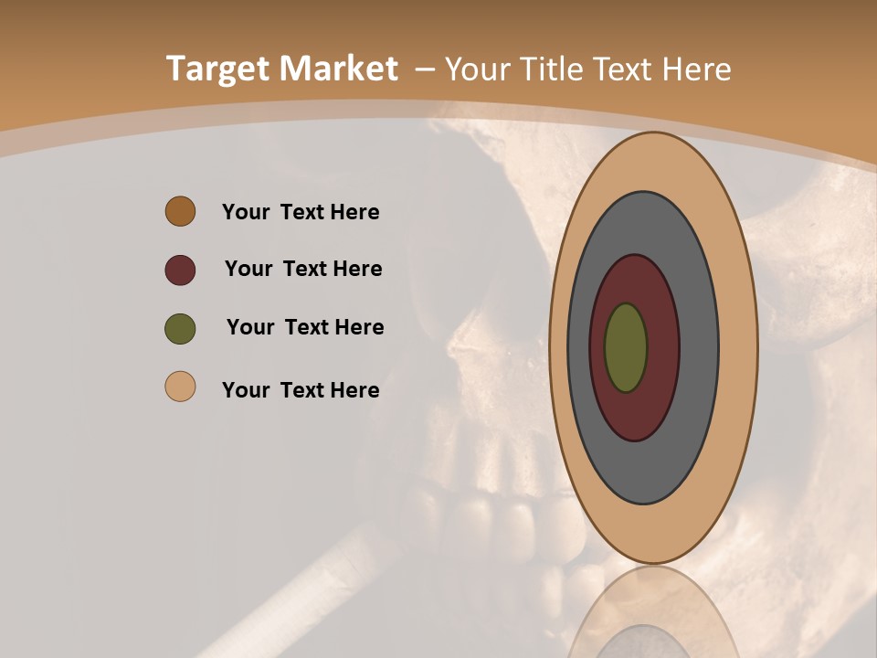 Addiction Photo Skeleton PowerPoint Template