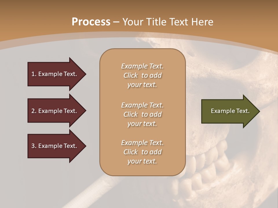 Addiction Photo Skeleton PowerPoint Template
