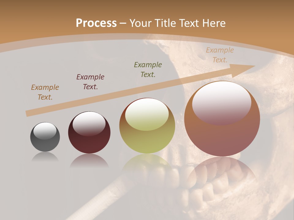 Addiction Photo Skeleton PowerPoint Template