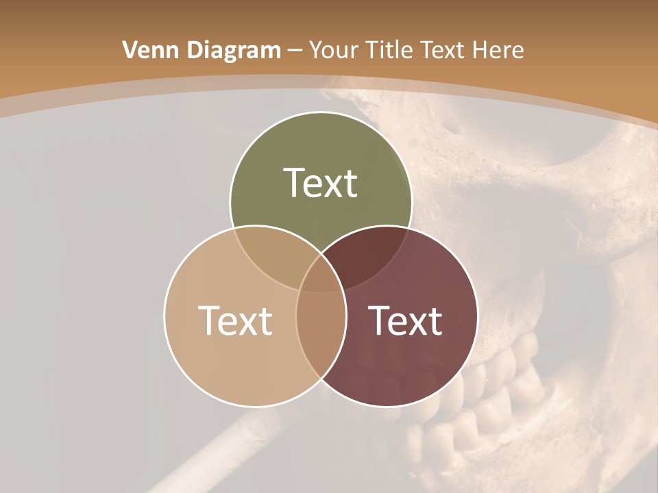 Addiction Photo Skeleton PowerPoint Template