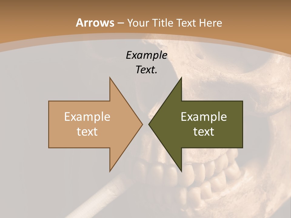 Addiction Photo Skeleton PowerPoint Template