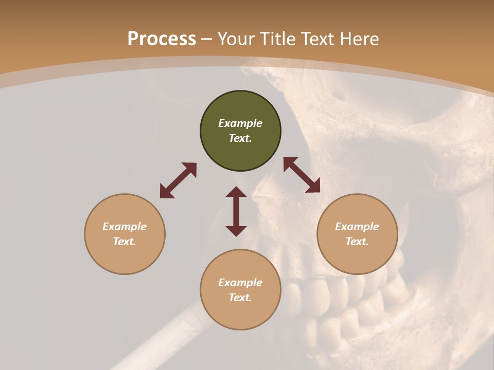 Addiction Photo Skeleton PowerPoint Template