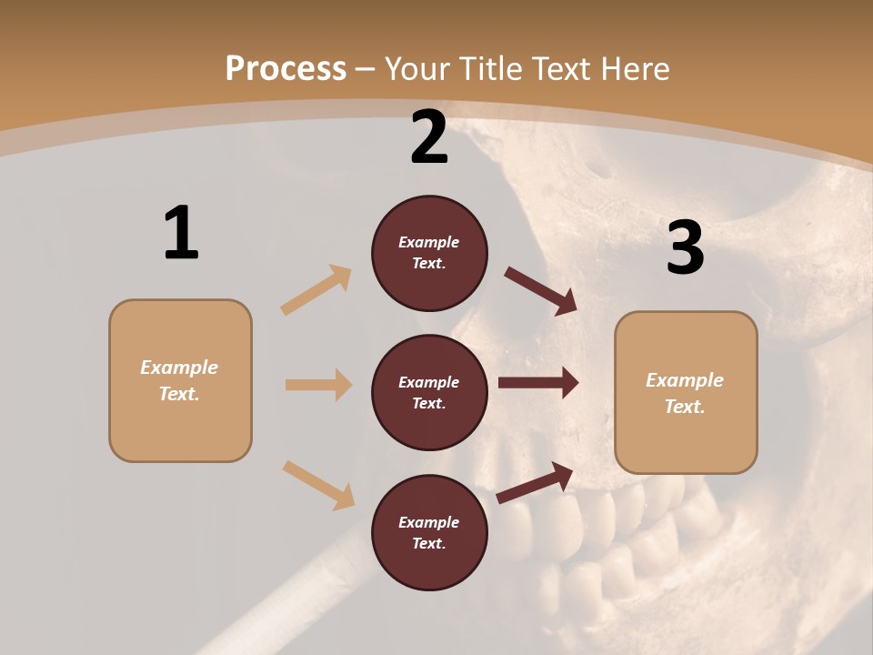 Addiction Photo Skeleton PowerPoint Template