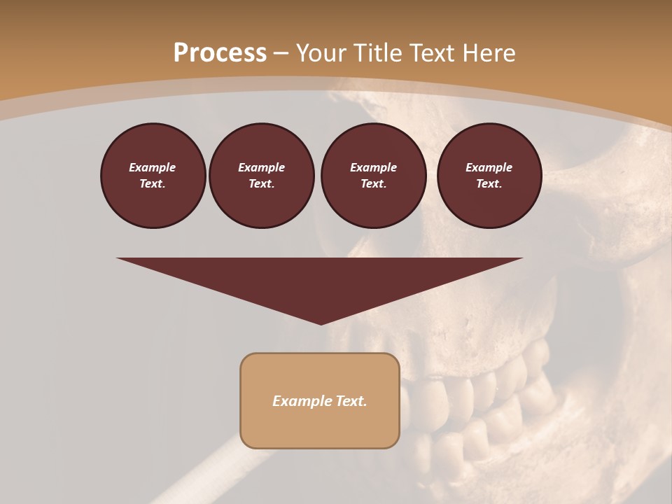 Addiction Photo Skeleton PowerPoint Template