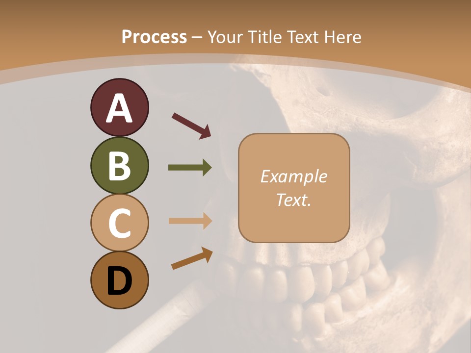 Addiction Photo Skeleton PowerPoint Template