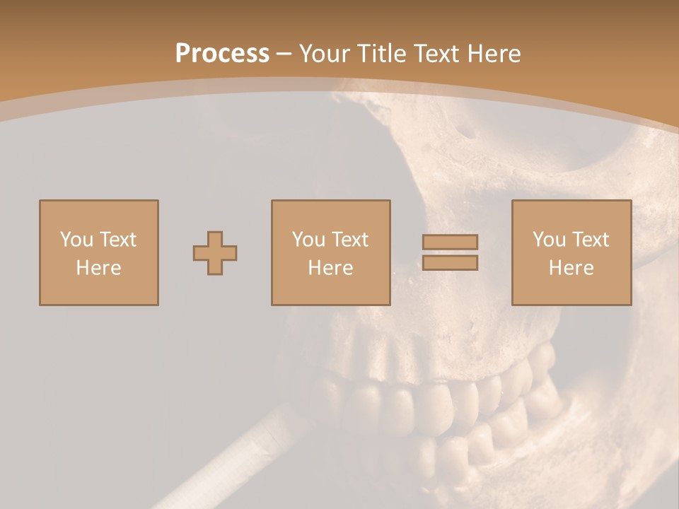 Addiction Photo Skeleton PowerPoint Template