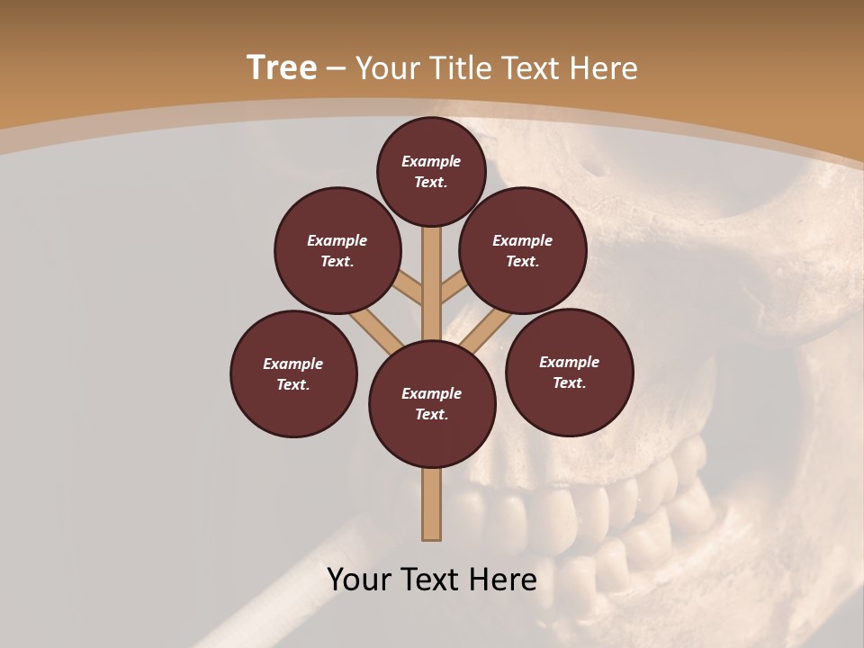 Addiction Photo Skeleton PowerPoint Template