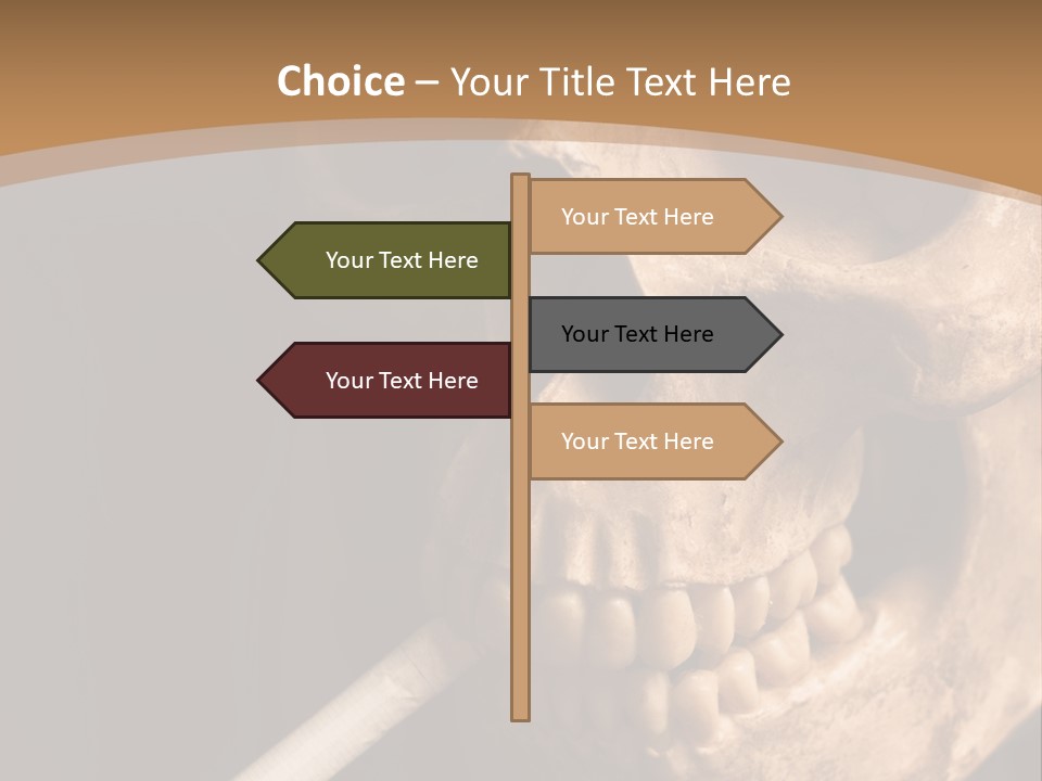 Addiction Photo Skeleton PowerPoint Template