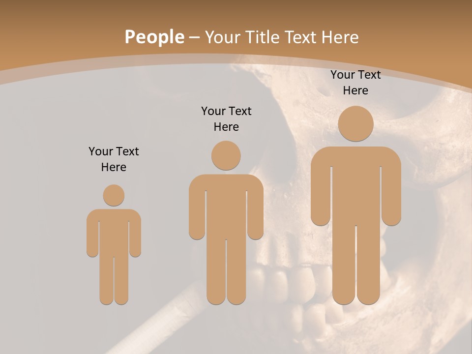 Addiction Photo Skeleton PowerPoint Template