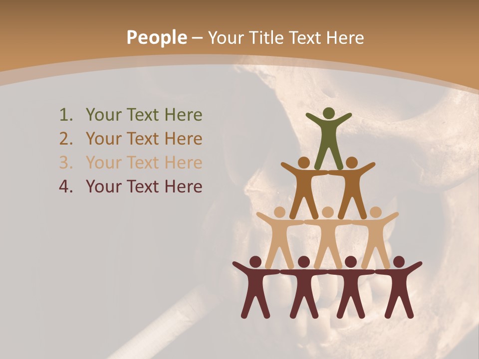 Addiction Photo Skeleton PowerPoint Template