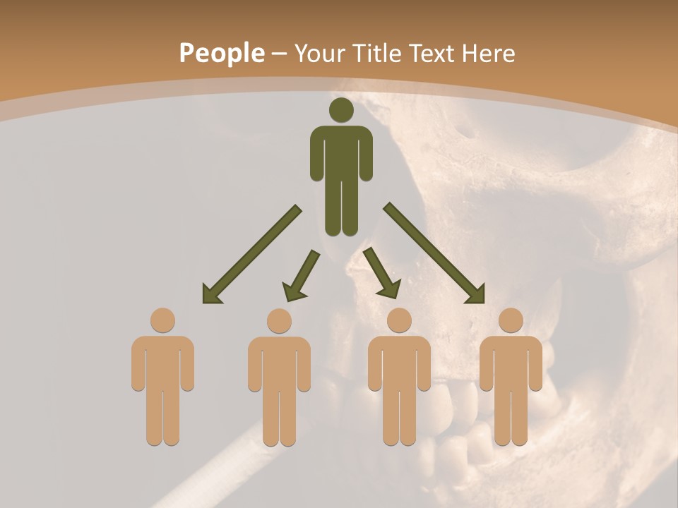 Addiction Photo Skeleton PowerPoint Template