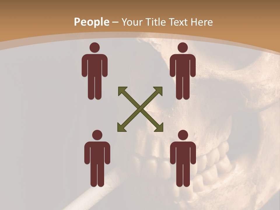 Addiction Photo Skeleton PowerPoint Template