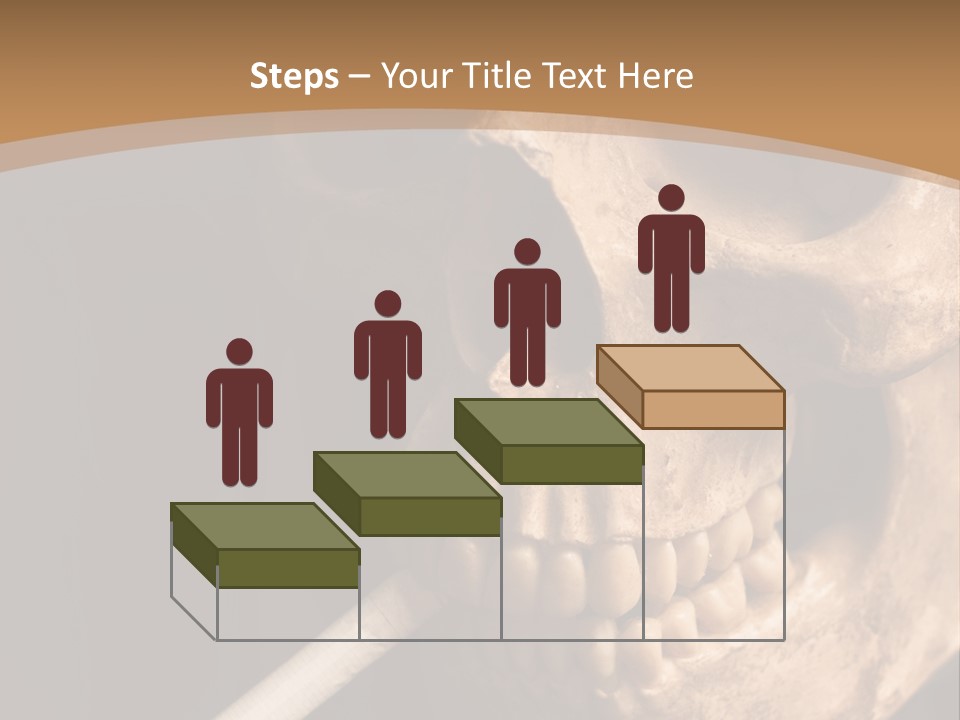 Addiction Photo Skeleton PowerPoint Template