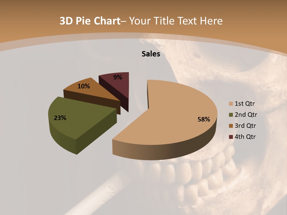 Addiction Photo Skeleton PowerPoint Template