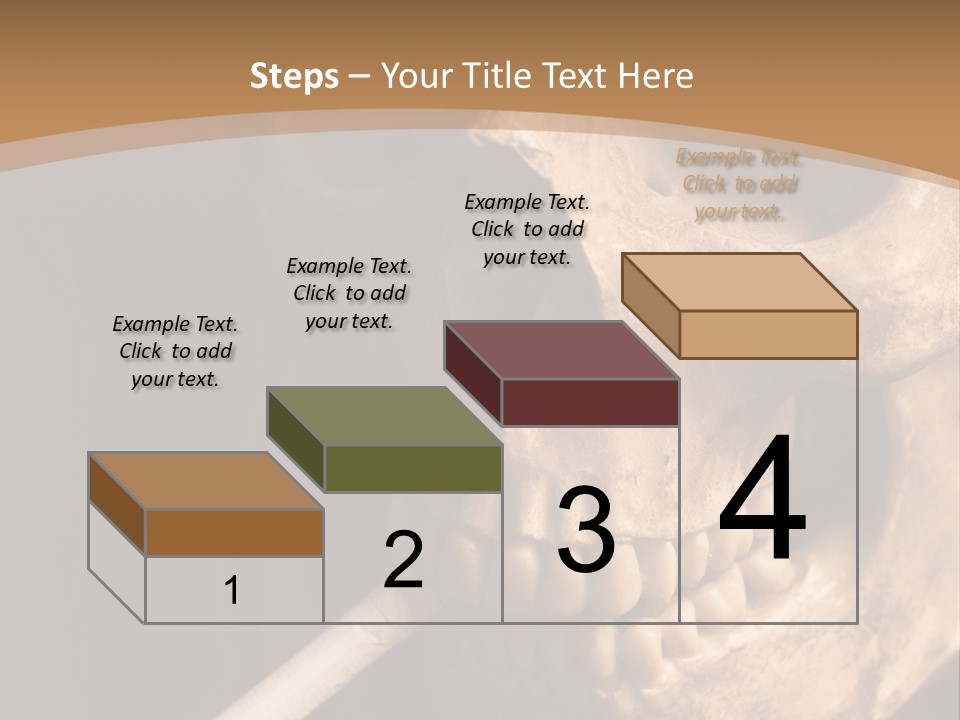 Addiction Photo Skeleton PowerPoint Template