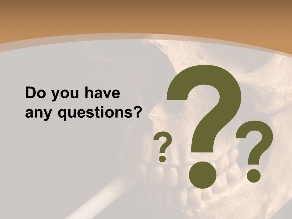 Addiction Photo Skeleton PowerPoint Template