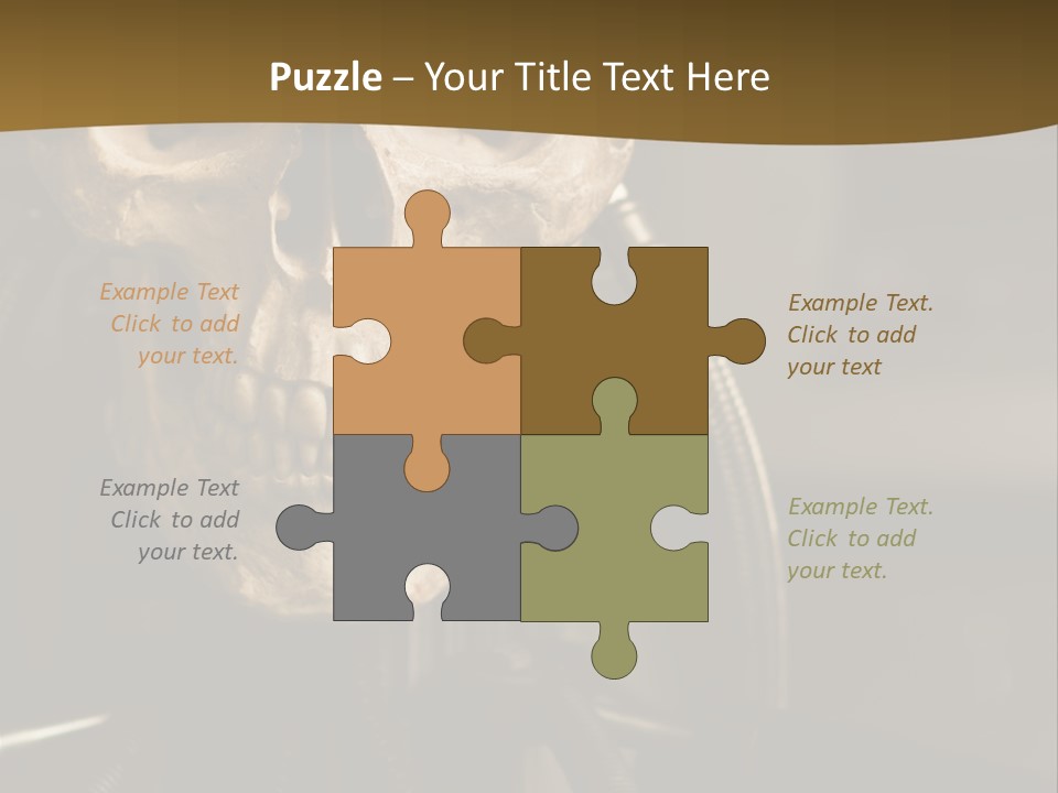 Man Machinery Closeup PowerPoint Template