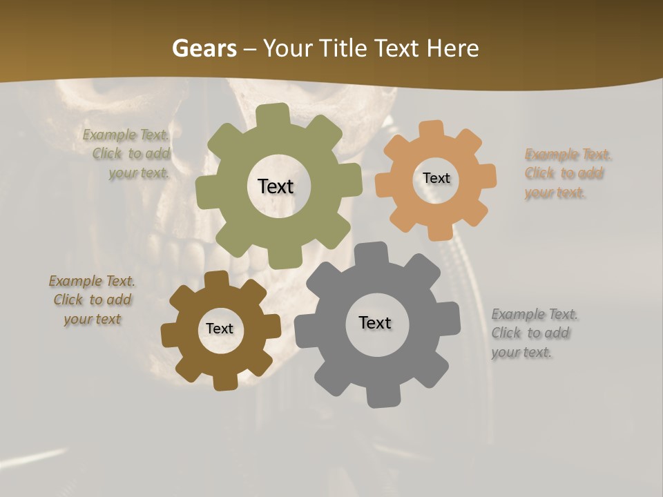 Man Machinery Closeup PowerPoint Template
