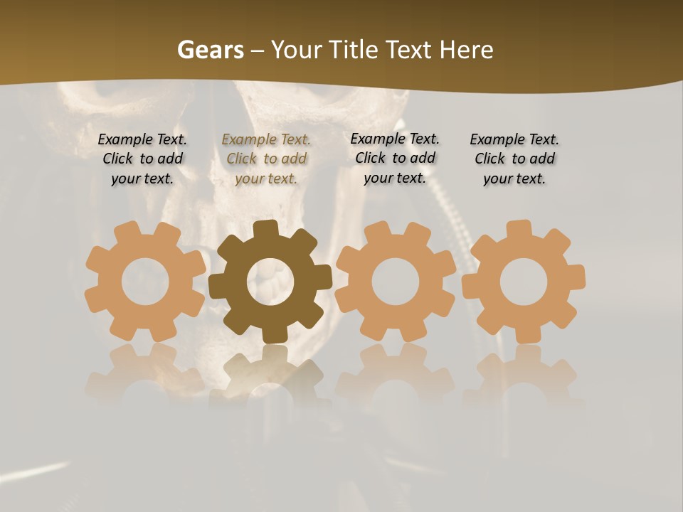 Man Machinery Closeup PowerPoint Template