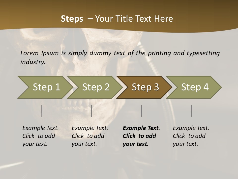 Man Machinery Closeup PowerPoint Template