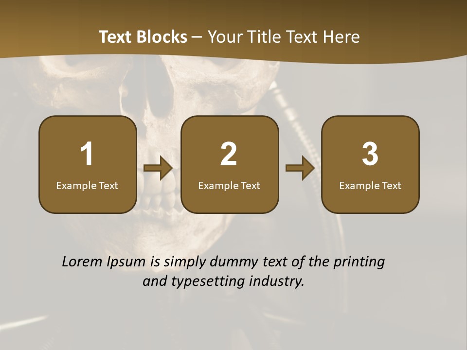 Man Machinery Closeup PowerPoint Template
